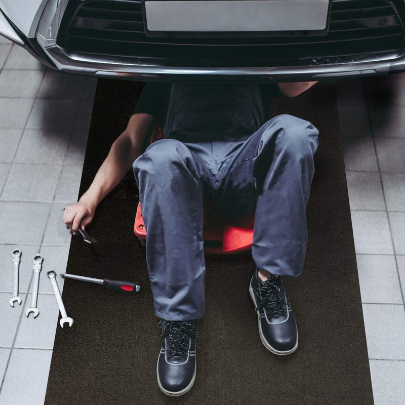 LINLA 61 x 39 in-Absorbent Oil Mat Contains Liquid Garage Floor Mat, Motorcycle Mat for Garageï¼ŒReusable, Washable, Protects Garage Floor or Driveway Surface, Shop,Parking, - Image 3